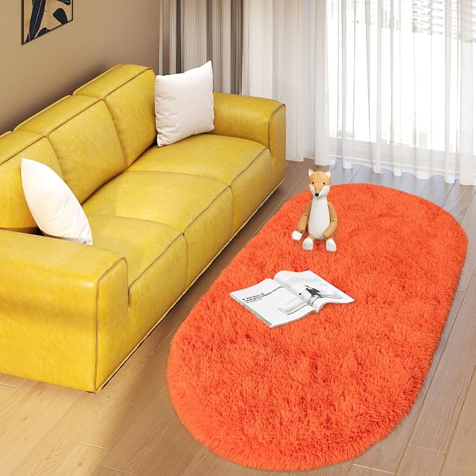 Soft Fluffy Area Rug for Bedroom, Non-Slip Cozy Plush Shag Carpet for Girls - Image 9