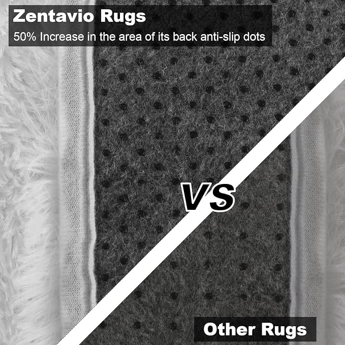 Zentavio Area Rugs for Living Room Small Carpet for Bedroom 3x5 Bedside - Image 4