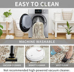 Easy-Going Boho Neutral Area Rug 2x3 Washable Entryway Rugs Front Door Mat - Image 5