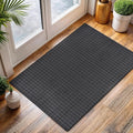 CAMILSON Modern Dark Gray Non Slip Door Mat Rug 2x3 Ultra Soft High Pile by CAMILSONIndoorOutdoorAreaRugs