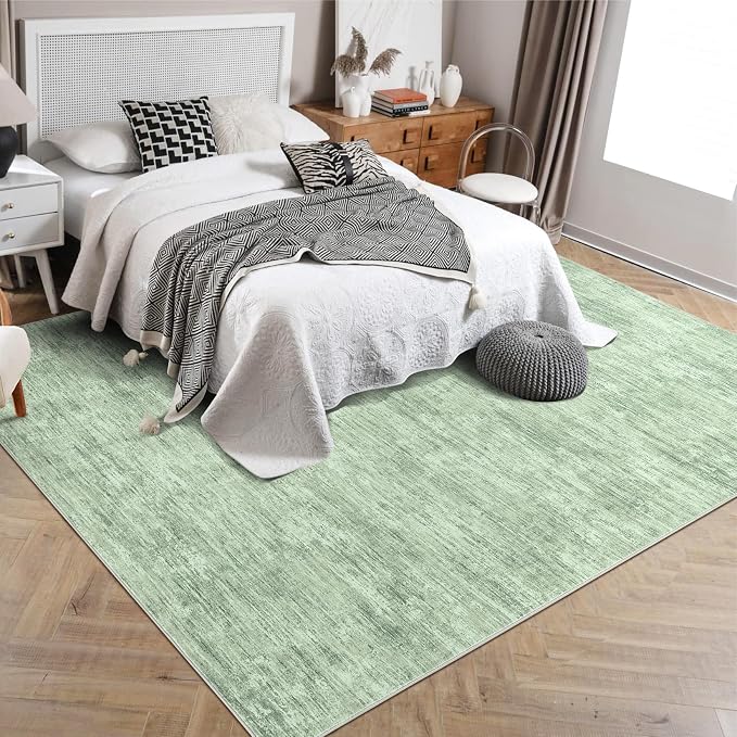 RUGSREAL Bedroom Area Rug 4x6 Modern Abstract Area Rug Stain Resistant Small - Image 2