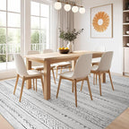 Nakagishi 10x14 Area Rugs Living Room: Washable Boho Large Neutral Modern Soft - Image 7