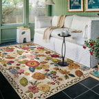 4x6 Machine Washable Area Rug for Living Room, Kids and Pets Friendly for by GERUIMO