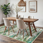 5x7 Modern Abstract Area Rug for Bedroom, Non-Slip Non-Shedding Rugs for Living - Image 2