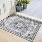 LUMI Indoor Thin Door Mat, 24x36 Washable Small Inside Doormat, Non Slip Low by LUMI
