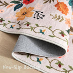 Rugcomf Living Room Rug 5x7 Rug Machine Washable Boho Area Rug Non Slip Floral - Image 3