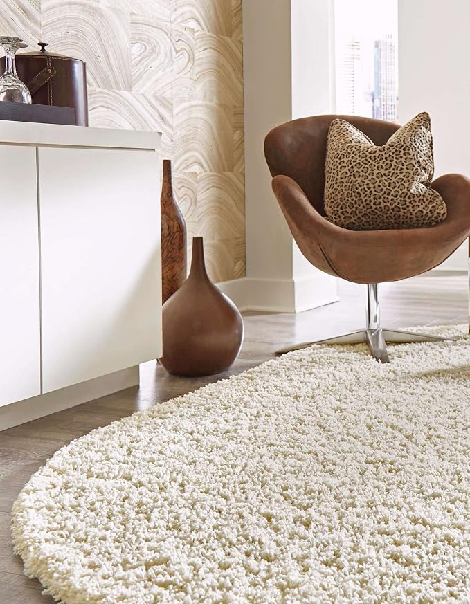 Unique Loom Solid Shag Collection Area Rug - Image 5
