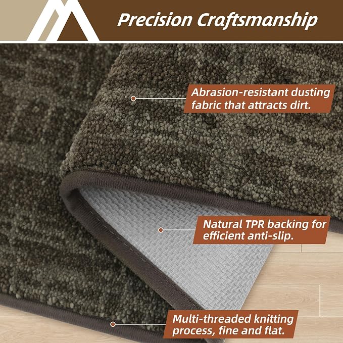 COSY HOMEER-Dirt-Trapper-Door-Mat 32"x48" Non-Slip Entryway Rugs, Washable - Image 2