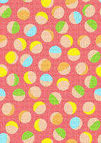 Retro Pink Yellow Green Polka Dot Texture Rug 6x8 Non Slip Washable Soft Area - Image 2