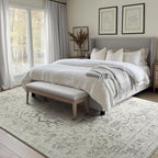 Large Farmhouse Area Rugs 9x12 for Living Room, Distressed Medallion Printed - Image 3