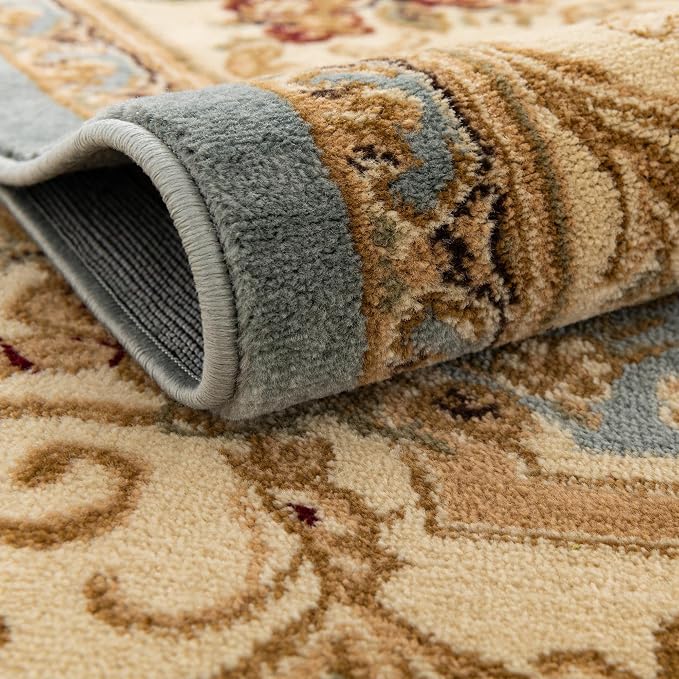 Rugs.com Chateau Collection Rug – 2' x 5' 3 Runner Light Blue Medium Rug Perfect - Image 6