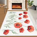 Little Red Flower Rugs for Bedroom - Image 2