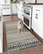 Moroccan Rug Runners for Hallways, 2x5 Ultra Soft Non-Slip Washable Rugs for - Image 2