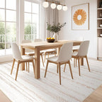 Nakagishi 10x14 Area Rugs Living Room: Washable Boho Large Neutral Modern Soft - Image 7