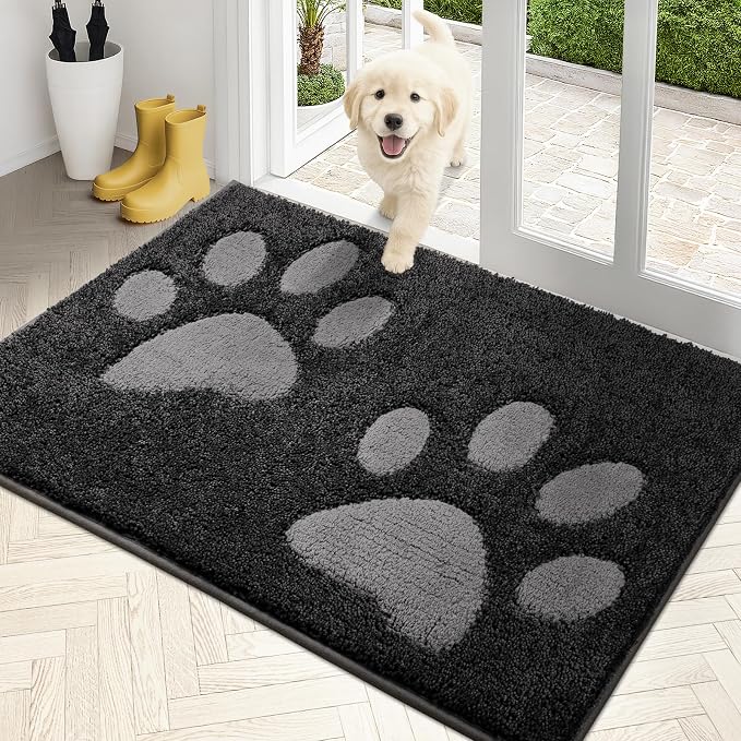 PURRUGS Dirt Trapping Door Mat 32" x 47", Non-Skid/Slip Machine Washable by PURRUGS