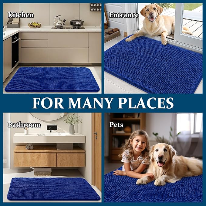OLANLY Dog Door Mat for Muddy Paws 47x32, Absorbs Moisture and Dirt, Absorbent - Image 8