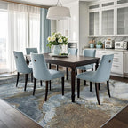 Modern Washable Rug for Living Room: Abstract 9x12 Area Rugs for Bedroom Low - Image 8