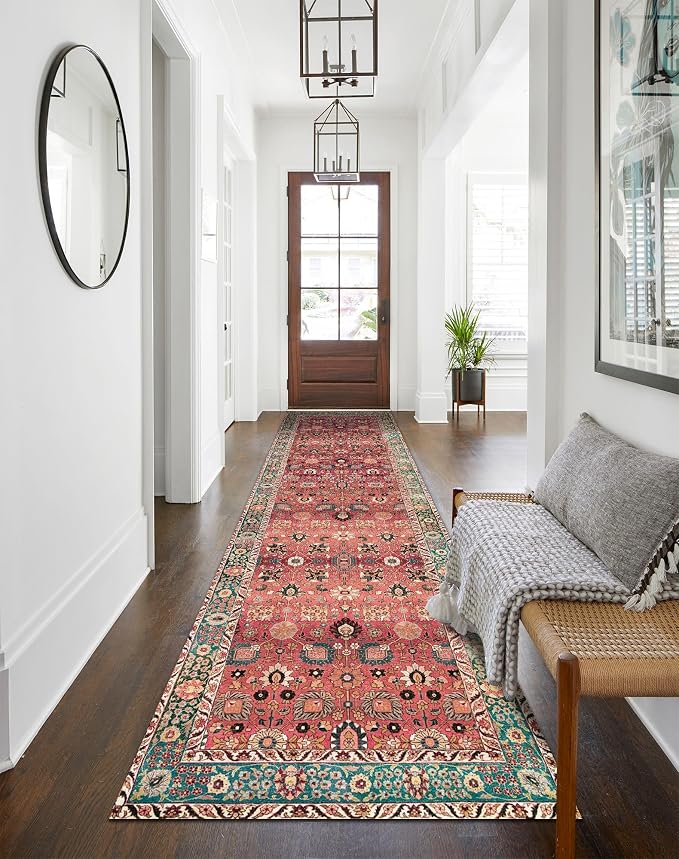 vivorug Runners for Hallways 2'x10', Non Slip Washable Rug, Carpet Runner for by vivorug
