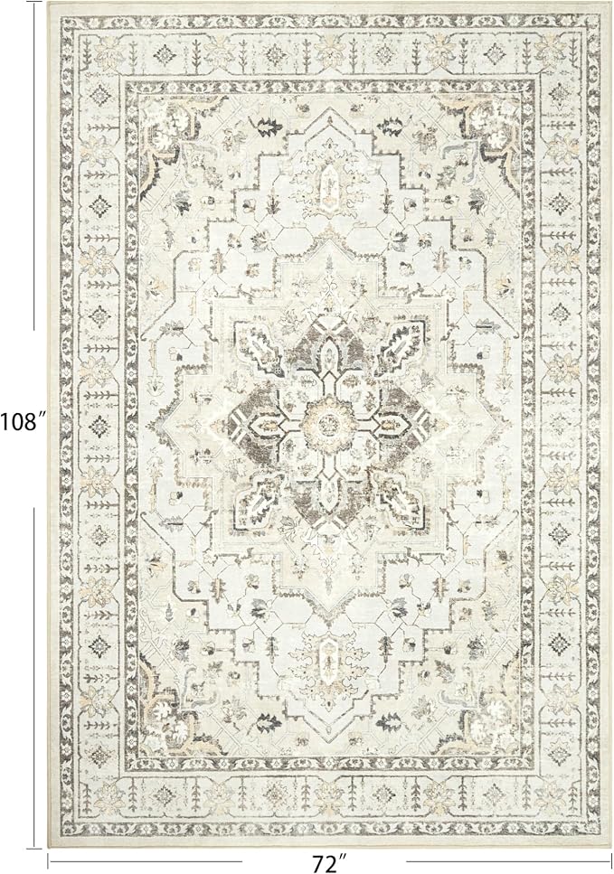 zesthome Washable Rug 6x9 Area Rugs, Stain Resistant Rugs - Image 2