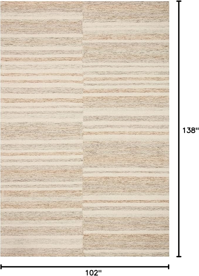 Loloi Chris Loves Julia Chris Collection CHR-03 Ivory/Clay 8'-6'' x 11'-6'' - Image 2