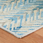 Dash & Albert Seneca Blue Machine Washable Rug, 3 X 5 Feet - Image 4