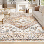 Lahome Rug for Living Room Machine Washable Area Rug 6x9 Boho Non Slip Bedroom - Image 3