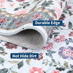 5x7 Washable Non-Slip Rug, Vintage Floral Area Rug - Image 8