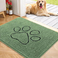 OLANLY Dog Door Mat for Muddy Paws 40x32, Paw Print Design, Absorbs Moisture by OLANLY