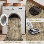 Moynesa Vintage Brown Washable 5x7 Area Rugs - Image 6