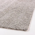 Modern Herringbone Chevron Collection Handcrafted Wool Area Rug by RestorationandRenovation