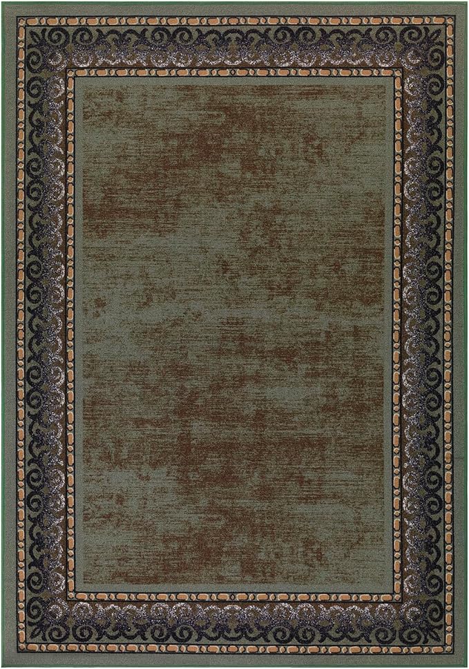Antep Rugs Alfombras Bordered Modern 5x7 Non-Slip Low Pile Rubber Backing - Image 4