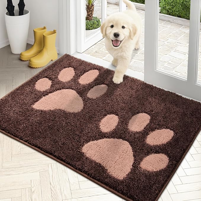 PURRUGS Dirt Trapping Door Mat 24" x 35.5", Non-Skid/Slip Machine Washable by PURRUGS