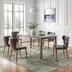 Abstract Rug 8x10 Large Living Room Neutral Modern Washable Area Rugs - Image 3