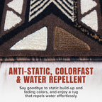 YHSF South West Native American Area Rug C318 - Image 3