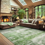 Abstract 8x10 Area Rug for Living Room Dining Room Home Office Bedroom Sage - Image 2