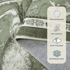Lahome Boho Animal 6x9 Washable Living Room Area Rugs, Botanical Large Boho Non - Image 6