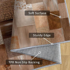 Patchwork Rug, Washable 5x6 Rug - Image 5