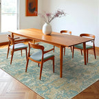 WITSHOCK Living Room Area Rugs 5x7：Modern Abstract Machine Washable Large Rug - Image 5