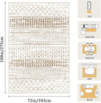 6x9 Machine Washable Area Rug for Living Room, Kids and Pets Friendly for - Image 2