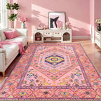 SERISSA Washable Rugs 8x10 Area Rugs, Large Non-Slip Boho Living Room Rug - Image 8