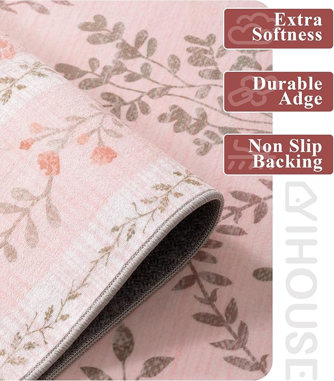 YIHOUSE 5x7 Washable Rug for Bedroom, Girls Dorm - Image 7