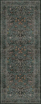 Dark Green 2x5 Runner Rug Non Slip Washable - Image 7