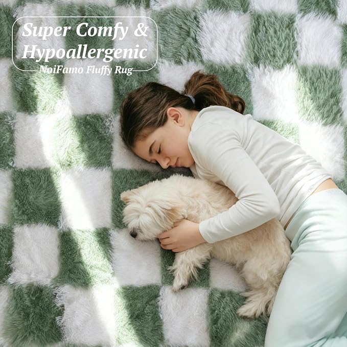 8x10 Area Rugs for Living Room Bedroom, Soft Fluffy Shaggy Bedside Rug - Image 4