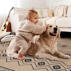 Tangsoo Easy Jute 2x3 Outdoor Rug, Non Slip Small Machine Washable Rug - Image 8