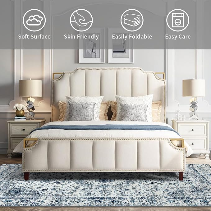 Easy-Going Area Rug 5x7 Washable Boho Rugs - Image 4