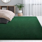 Large Area Rugs for Living Room Bedroom, 5x8 Feet Dark Green Rug, Minimalist - Image 6