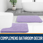 OLANLY Bathroom Rugs 70x46, Extra Soft Absorbent Chenille Bath Rugs, Rubber - Image 7