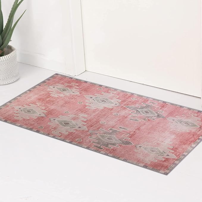 Fame Rugs Turkish Rug. Washable Vintage Oriental Antique Inspired Traditional - Image 3