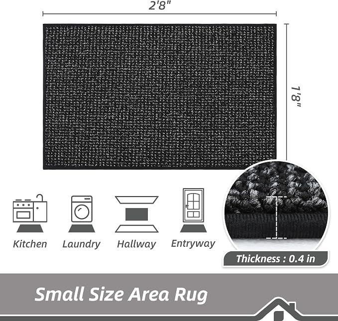 BEQHAUSE 20"x32" Entryway Rug Indoor Door Mat Non-Slip Washable, Hallway Rugs - Image 2