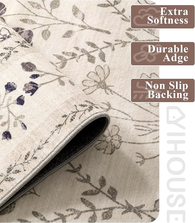 YIHOUSE 6x9 Washable Rug for Bedroom, Girls Dorm - Image 6